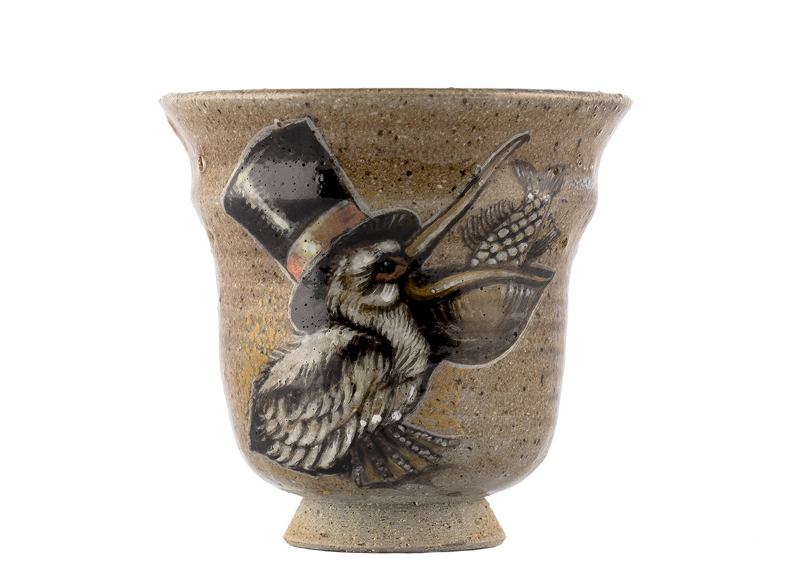 Cup # 36229, wood firing/ceramic/hand painting, 106 ml.