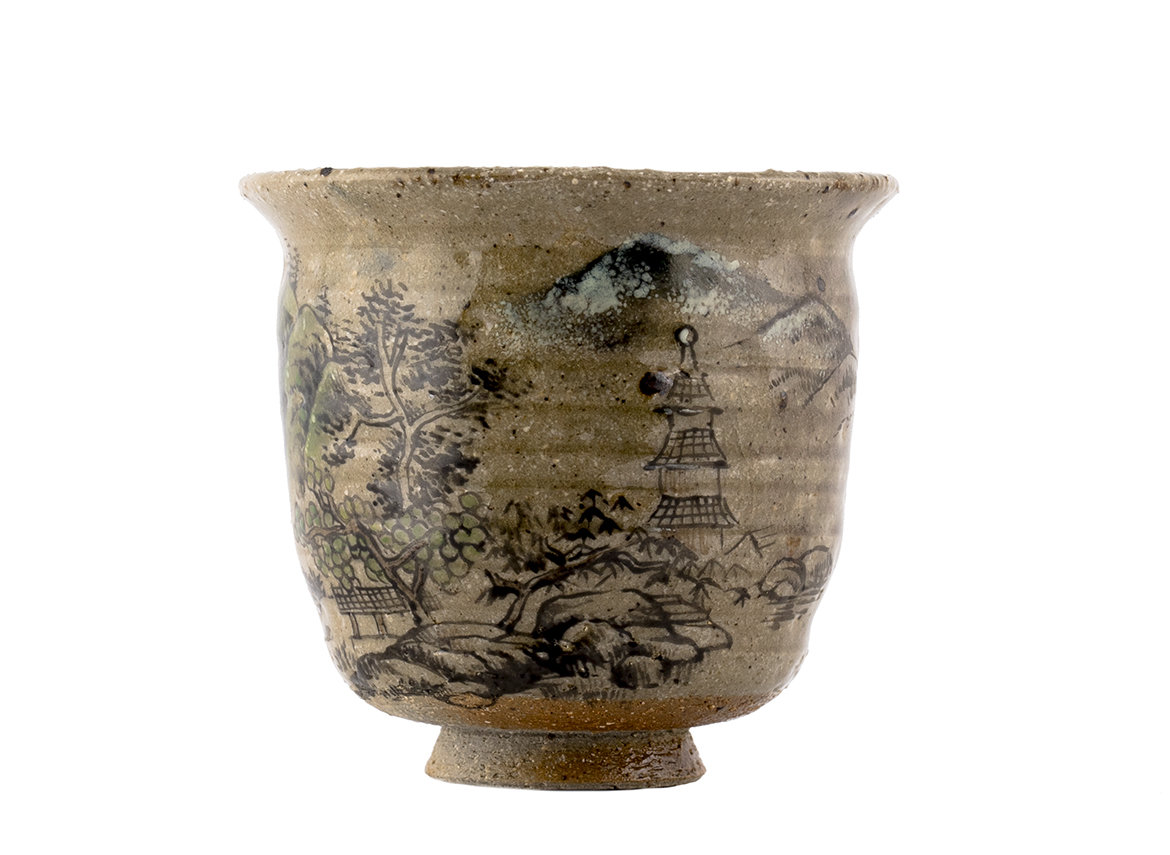 Cup # 36233, wood firing/ceramic/hand painting, 126 ml.