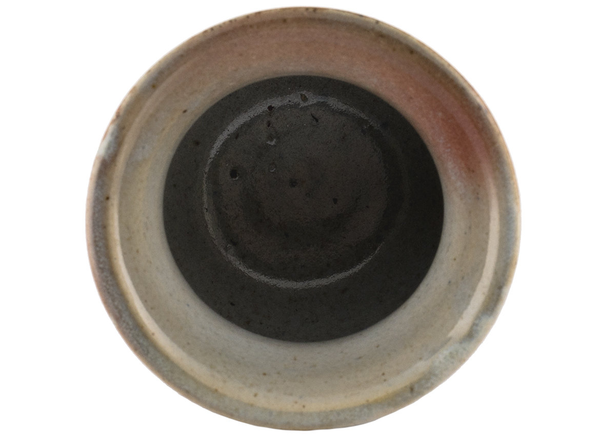 Vessel for mate (kalabas) # 36260, wood firing/ceramic/hand painting