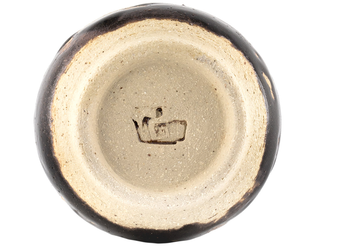 Сосуд для питья мате (калебас) # 36264, дровяной обжиг/керамика