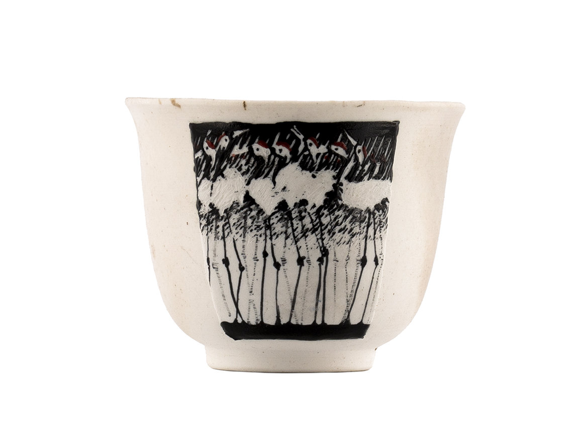 Cup # 36438, wood firing/ceramic/hand painting, 66 ml.