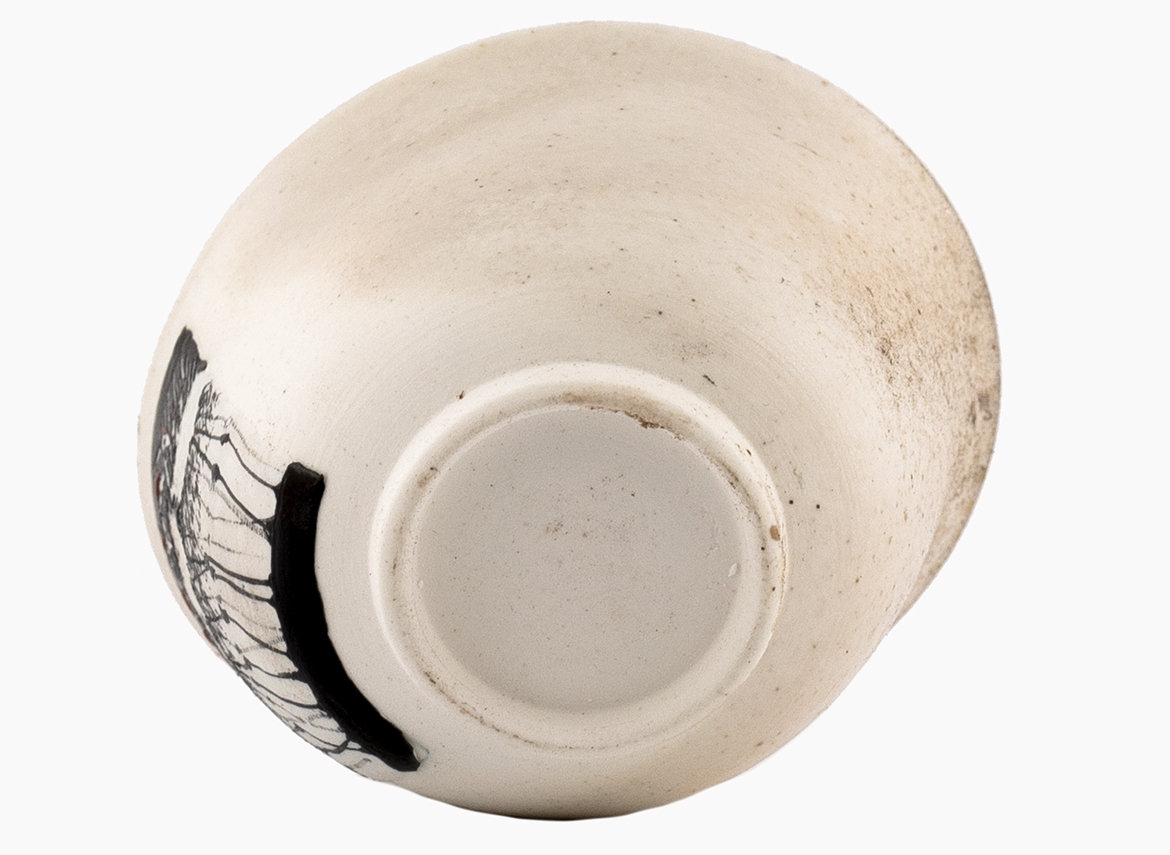 Cup # 36438, wood firing/ceramic/hand painting, 66 ml.
