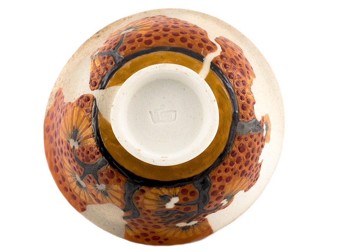 Cup # 36446, wood firing/ceramic/hand painting, 120 ml.