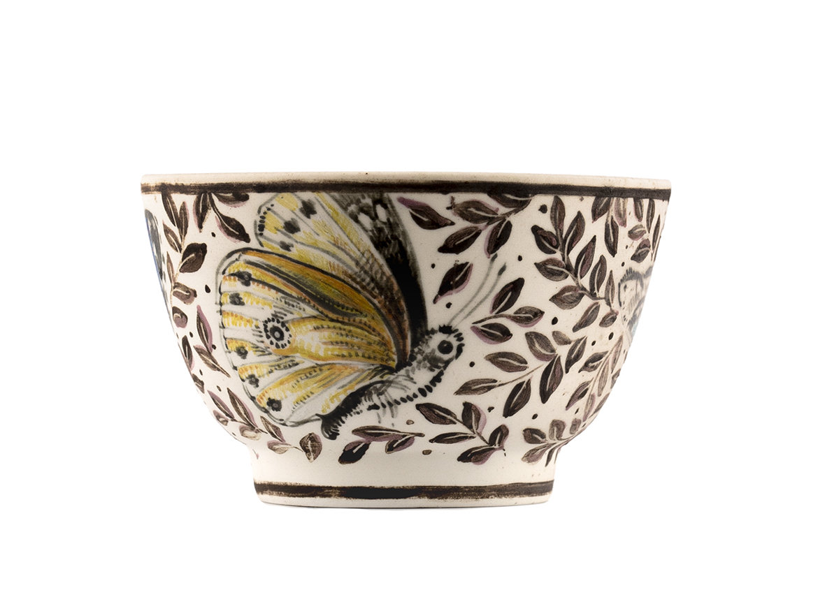 Cup # 36468, wood firing/ceramic/hand painting, 120 ml.