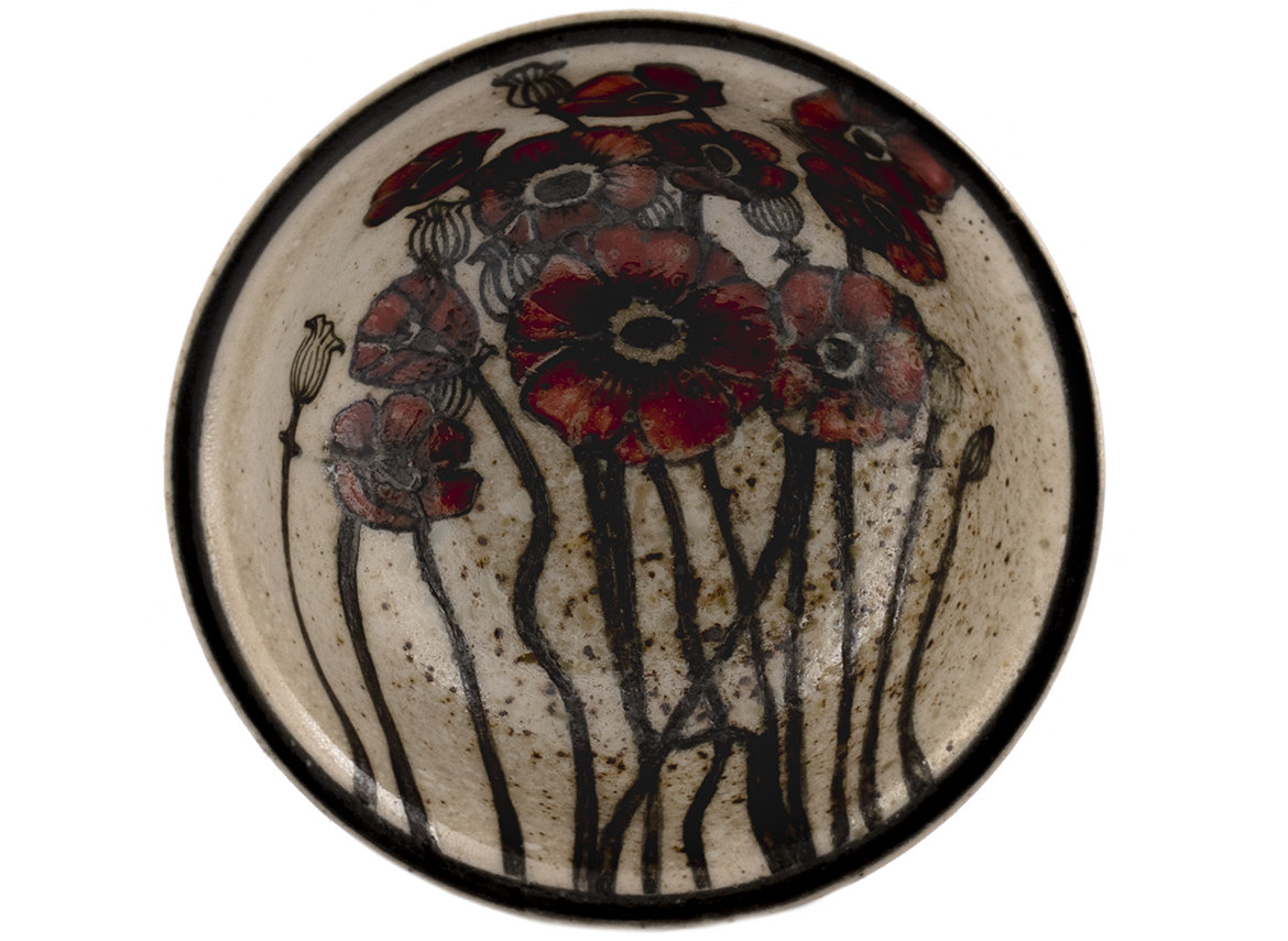 Cup # 36475, wood firing/ceramic/hand painting, 82 ml.