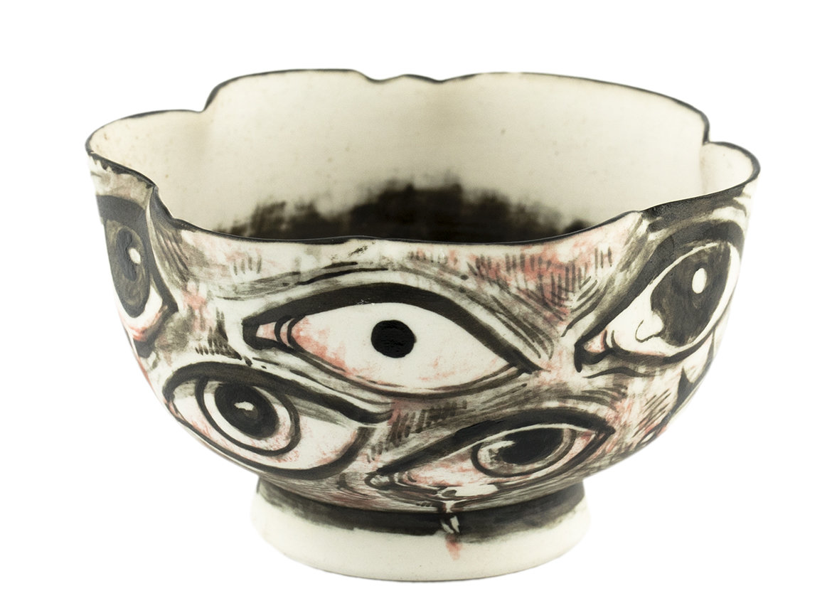 Cup # 36476, wood firing/ceramic/hand painting, 120 ml.
