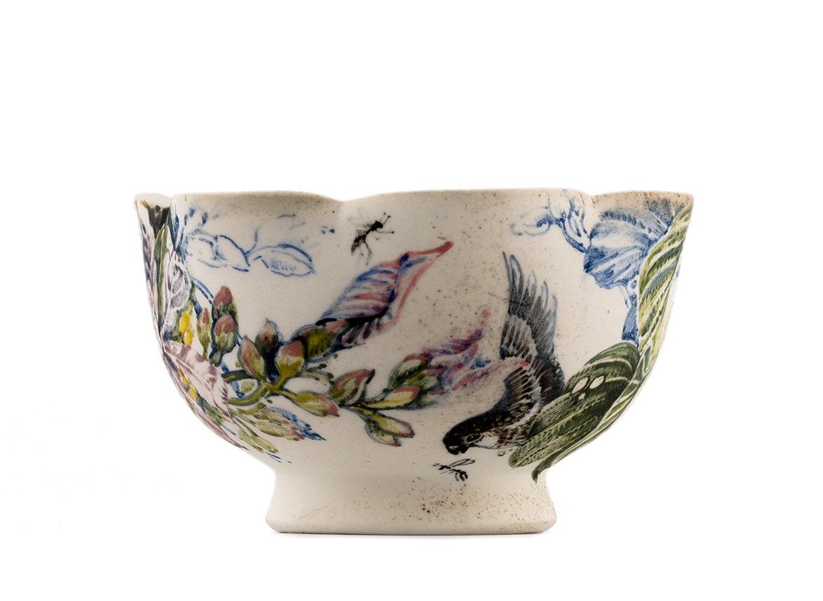 Cup # 36477, wood firing/ceramic/hand painting, 124 ml.