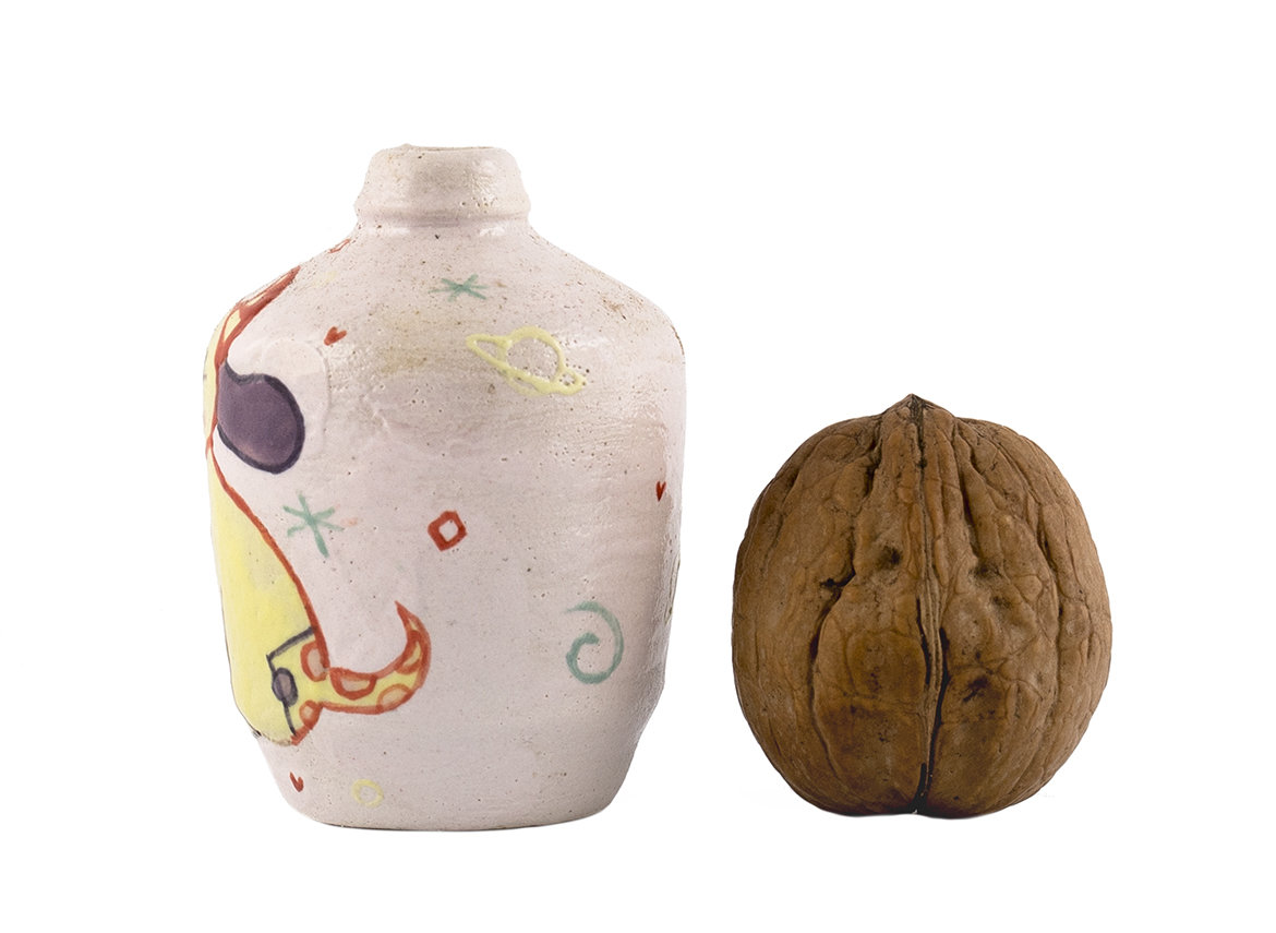 Vase # 36494, wood firing/ceramic/hand painting