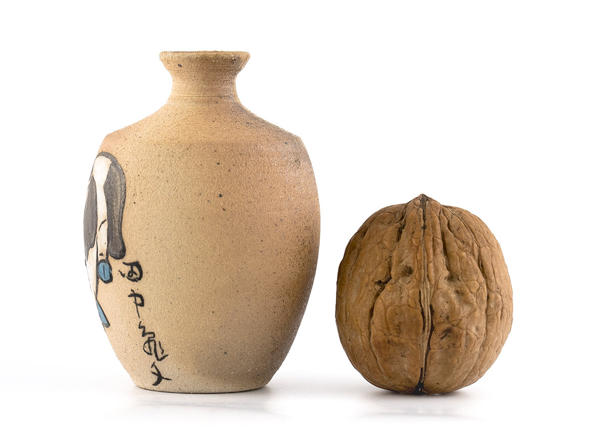 Vase # 36508, wood firing/ceramic/hand painting