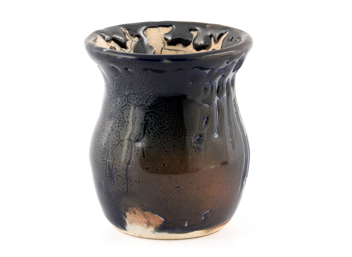 Vessel for mate (kalabas) # 36682, wood firing/ceramic