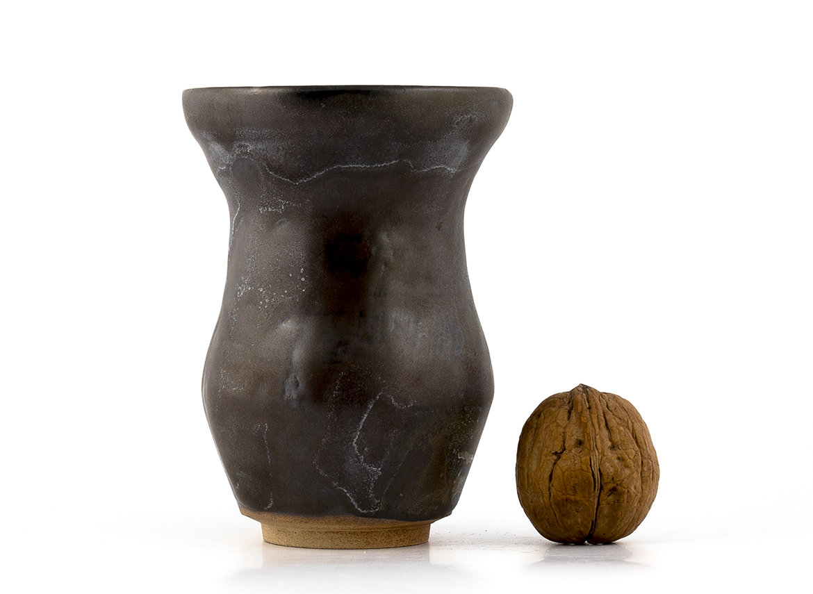 Vessel for mate (kalabas) # 36683, wood firing/ceramic