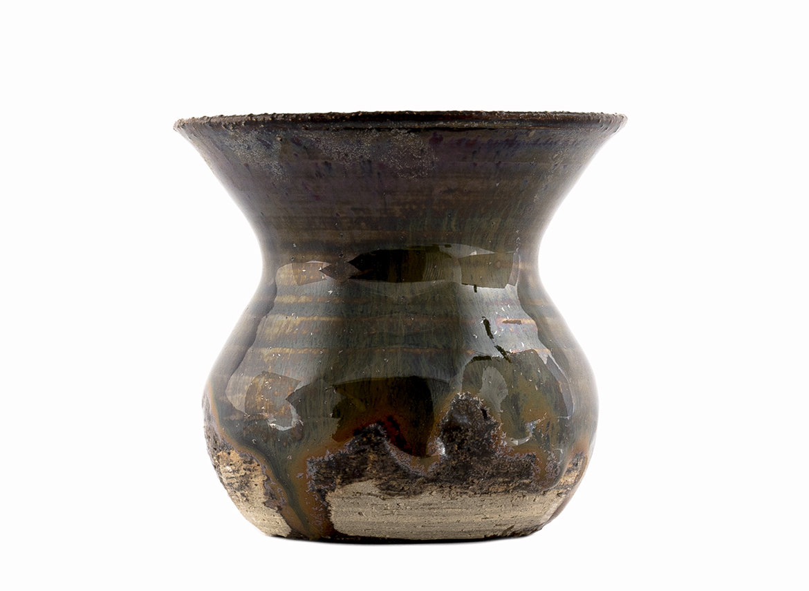 Vessel for mate (kalabas) # 36692, ceramic