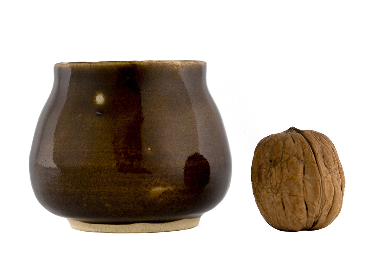 Vessel for mate (kalabas) # 36816, ceramic