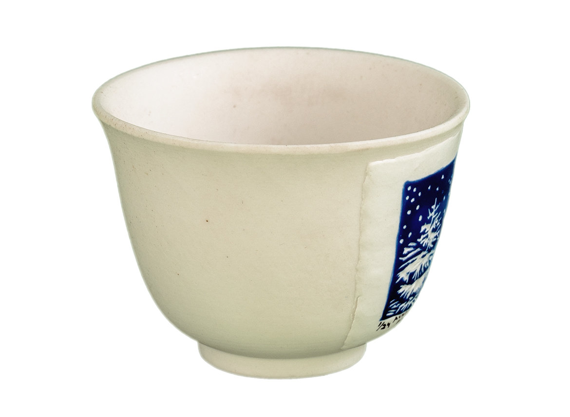 Cup # 36835, wood firing/ceramic/hand painting, 62 ml.