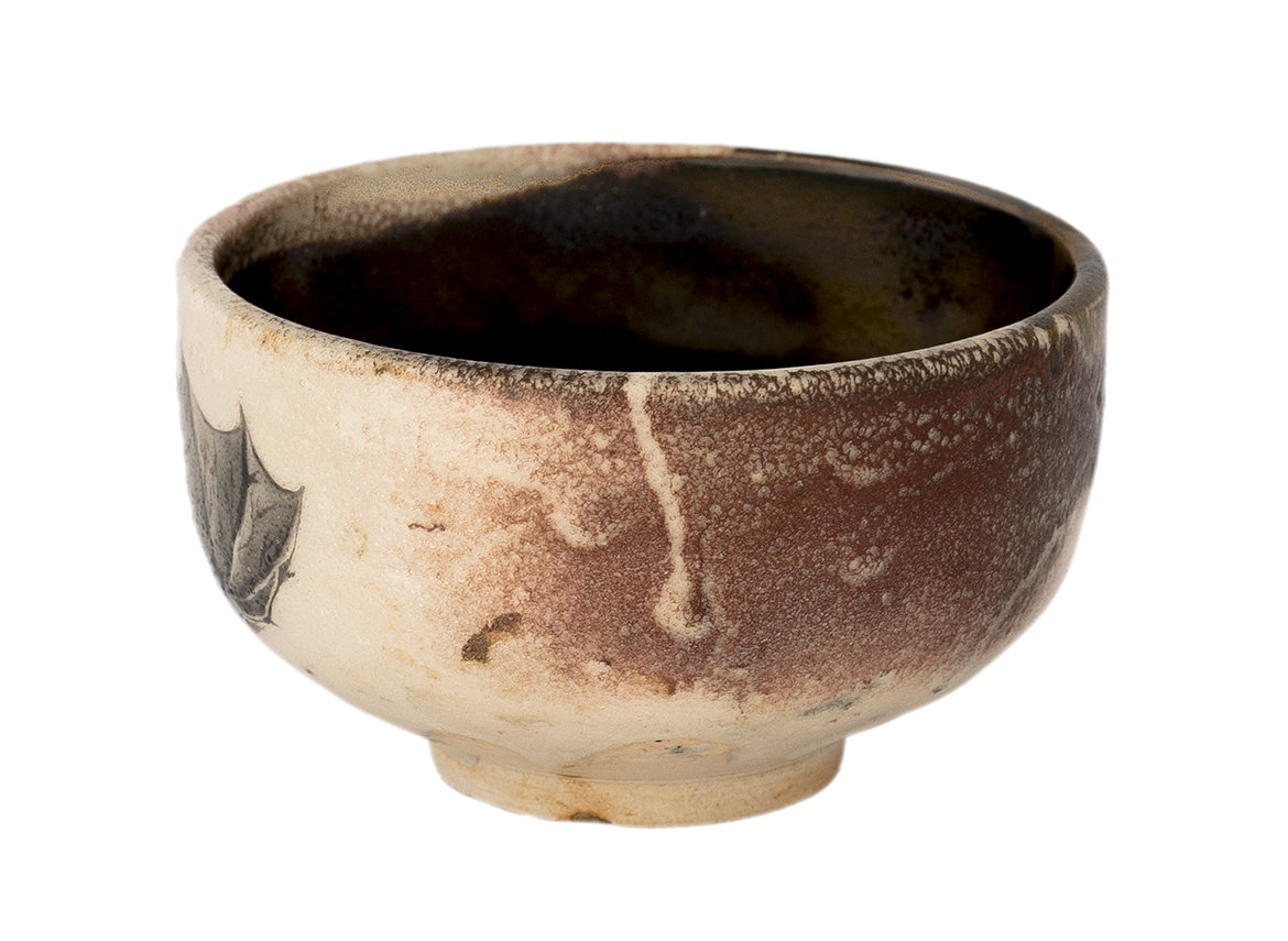 Cup  (Chavan) # 37065, wood firing/ceramic/hand painting, 254 ml.