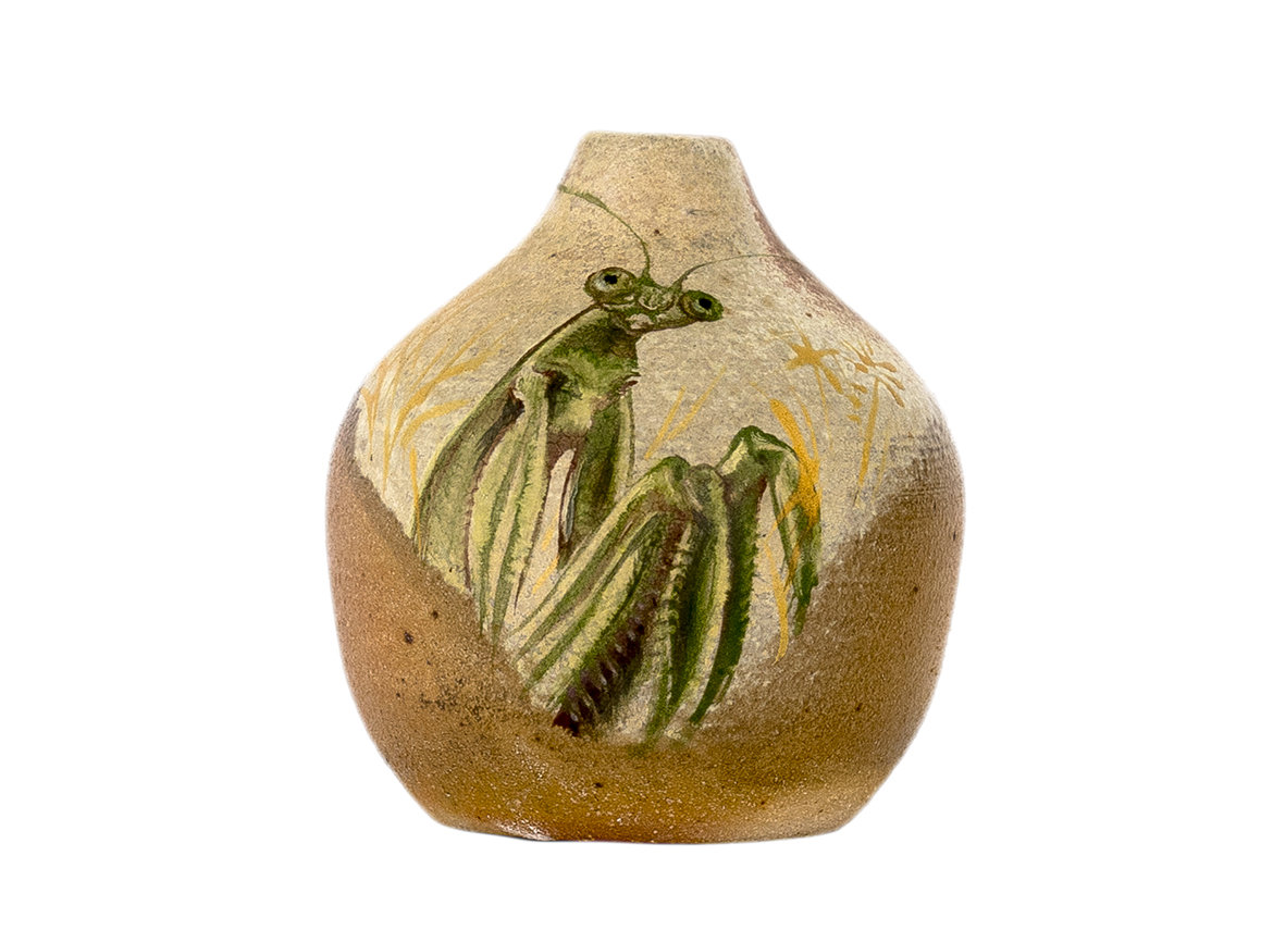 Vase # 37080, wood firing/ceramic/hand painting