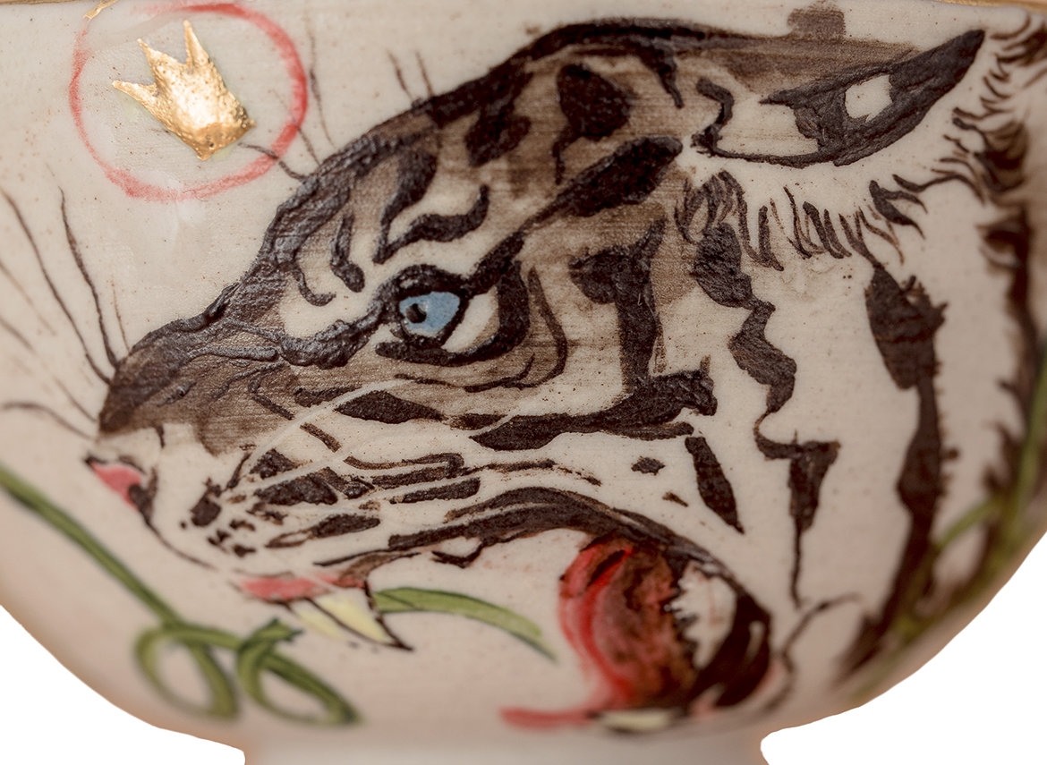 Cup # 37836, ceramic/hand painting, 88 ml.