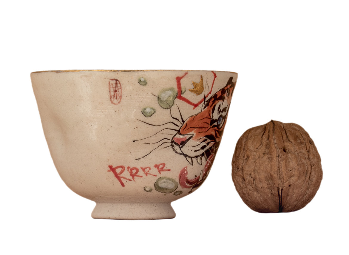 Cup # 37840, ceramic/hand painting, 104 ml.