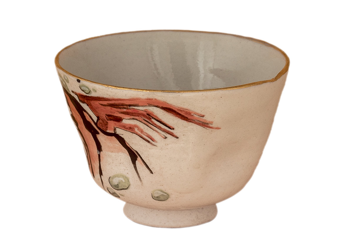 Cup # 37840, ceramic/hand painting, 104 ml.