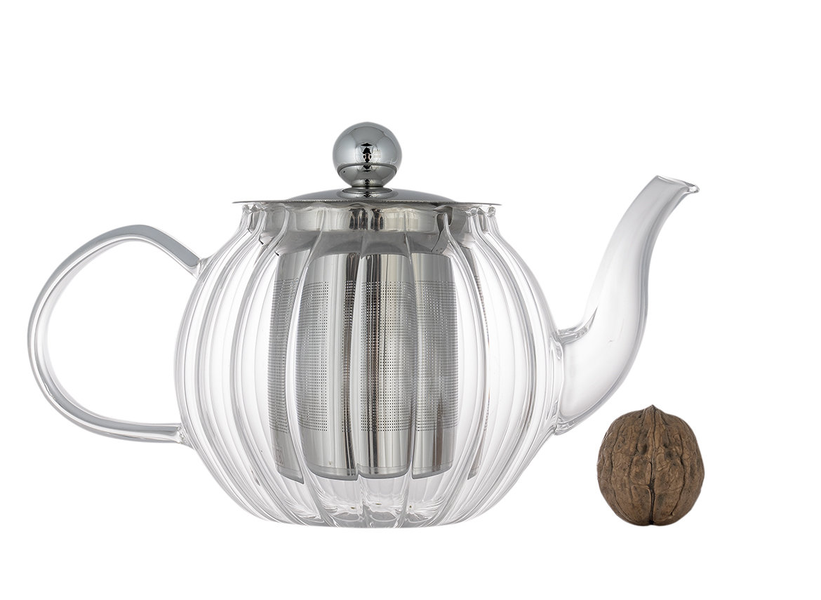 Teapot #38286, fireproof glass, 650 ml.