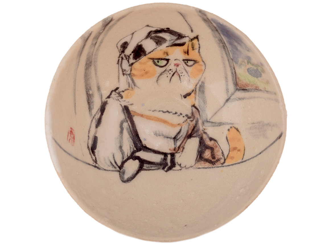 Cup # 38311, ceramic/hand painting, 42 ml.
