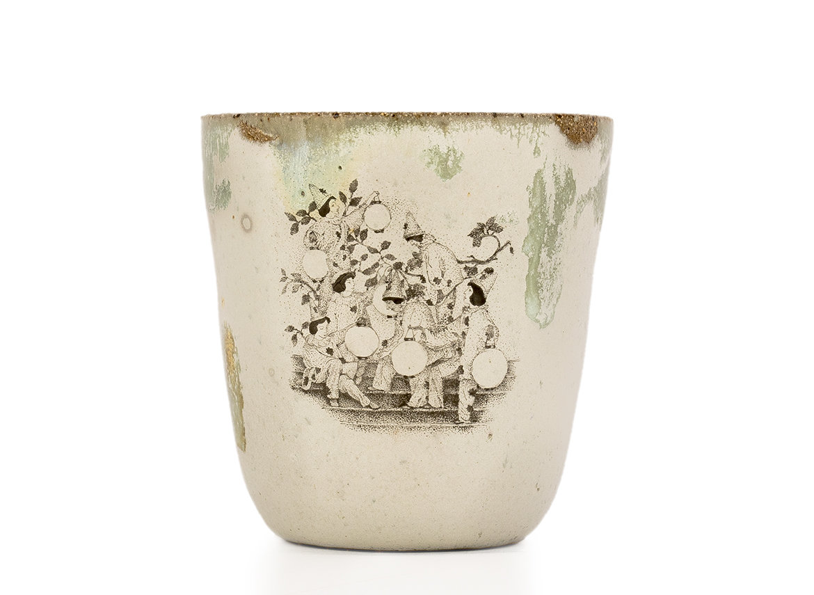 Cup # 39166, ceramic/hand painting, 140 ml.