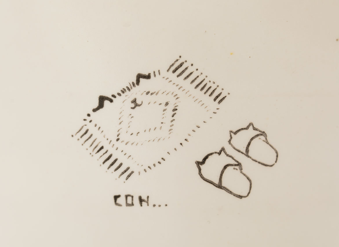 Гундаобэй (чахай) # 40477, керамика/ручная роспись, 205 мл.