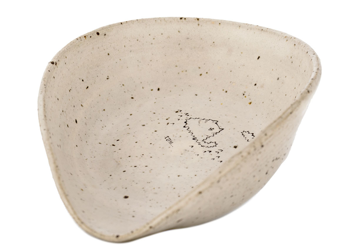 Tea presentation vessel # 40816, ceramic/hand painting