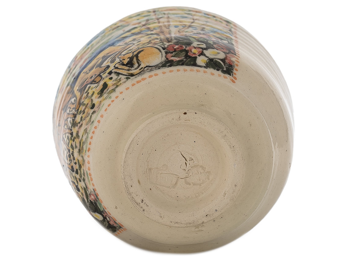 Cup # 41090, ceramic/hand painting, 173 ml.