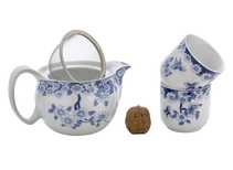 Набор посуды для чайной церемонии из 7 предметов # 41455 фарфор: чайник 350 мл 6 пиал по 60 мл