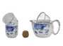 Набор посуды для чайной церемонии из 7 предметов # 41456, фарфор: Чайник 342 мл, 6 пиал по 113мл