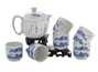 Set fot tea ceremony (7 items) # 41457, porcelain: Teapot 342 ml, six cup 113ml.