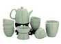 Набор посуды для чайной церемонии из 9 предметов # 41465, фарфор: чайник 252 мл, гундаобэй 206 мл, сито, 6 пиал по 65 мл.