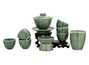 Set fot tea ceremony (9 items) # 41467, porcelain: gaiwan 204 ml, gundaobey 203 ml, teamesh, six cups 64 ml.