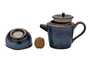 Набор посуды для чайной церемонии из 9 предметов # 41471, фарфор: Чайник 245 мл, гундаобэй 170 мл, сито, 6 пиал по 40 мл.