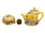 Набор посуды для чайной церемонии из 9 предметов # 41472, фарфор: Чайник 245 мл, гундаобэй 170 мл, сито, 6 пиал по 40 мл.