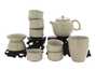 Set for tea ceremony (9 items) # 41482, porcelain: teapot 210 ml, gundaobey 150 ml, teamesh, six cups 64 ml.