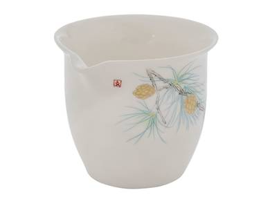 Set fot tea ceremony (9 items) # 41485, porcelain: Gaiwan 145 ml, gundaobey 158 ml, teamesh, cup 57