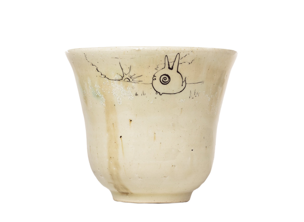 Cup handmade Moychay # 41560, ceramic/hand painting, 250 ml.