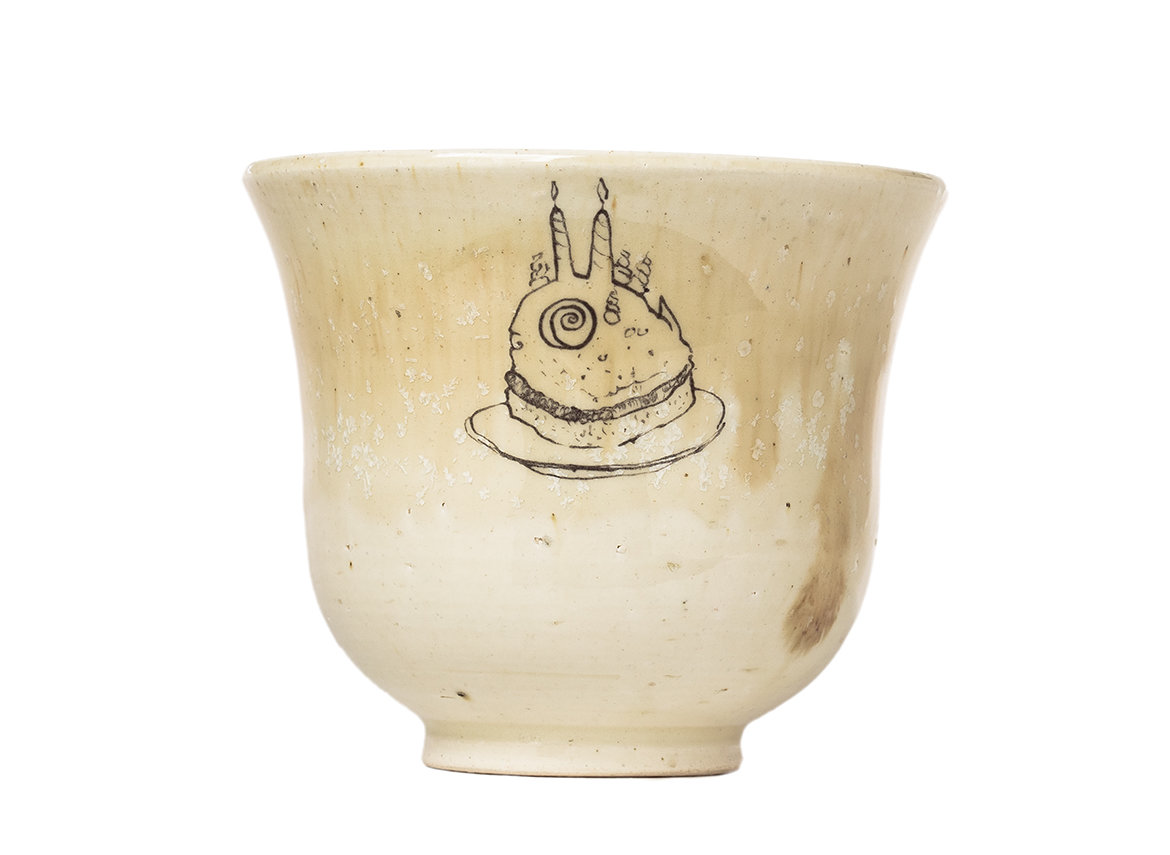 Cup handmade Moychay # 41562, ceramic/hand painting, 239 ml.