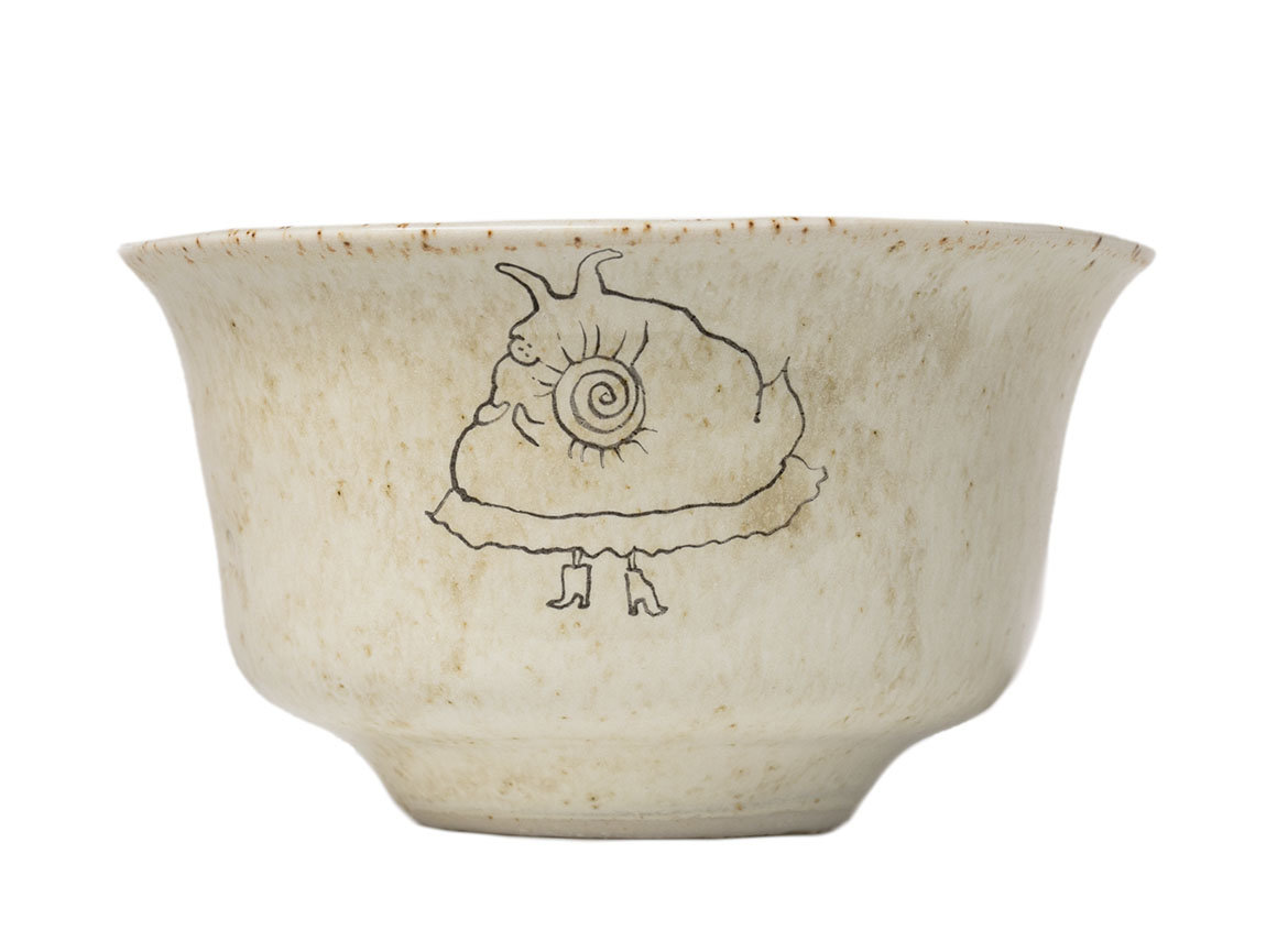 Cup handmade Moychay # 41571, ceramic/hand painting, 143 ml.