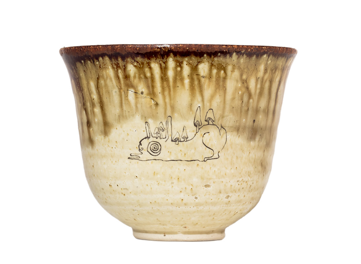 Cup handmade Moychay # 41585, ceramic/hand painting, 'Rest', 226 ml.