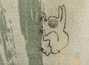 Пиала ручная работа Мойчай # 41595 керамикаручная роспись "Скалозаец" 117 мл
