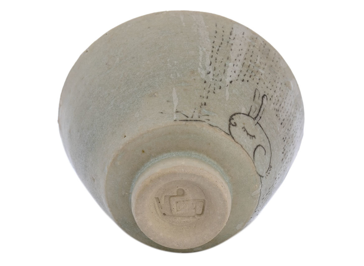 Cup handmade Moychay # 41600, ceramic/hand painting, 'Healthy dream', 42 ml.