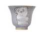 Cup handmade Moychay # 41614, ceramic/hand painting, 43 ml.