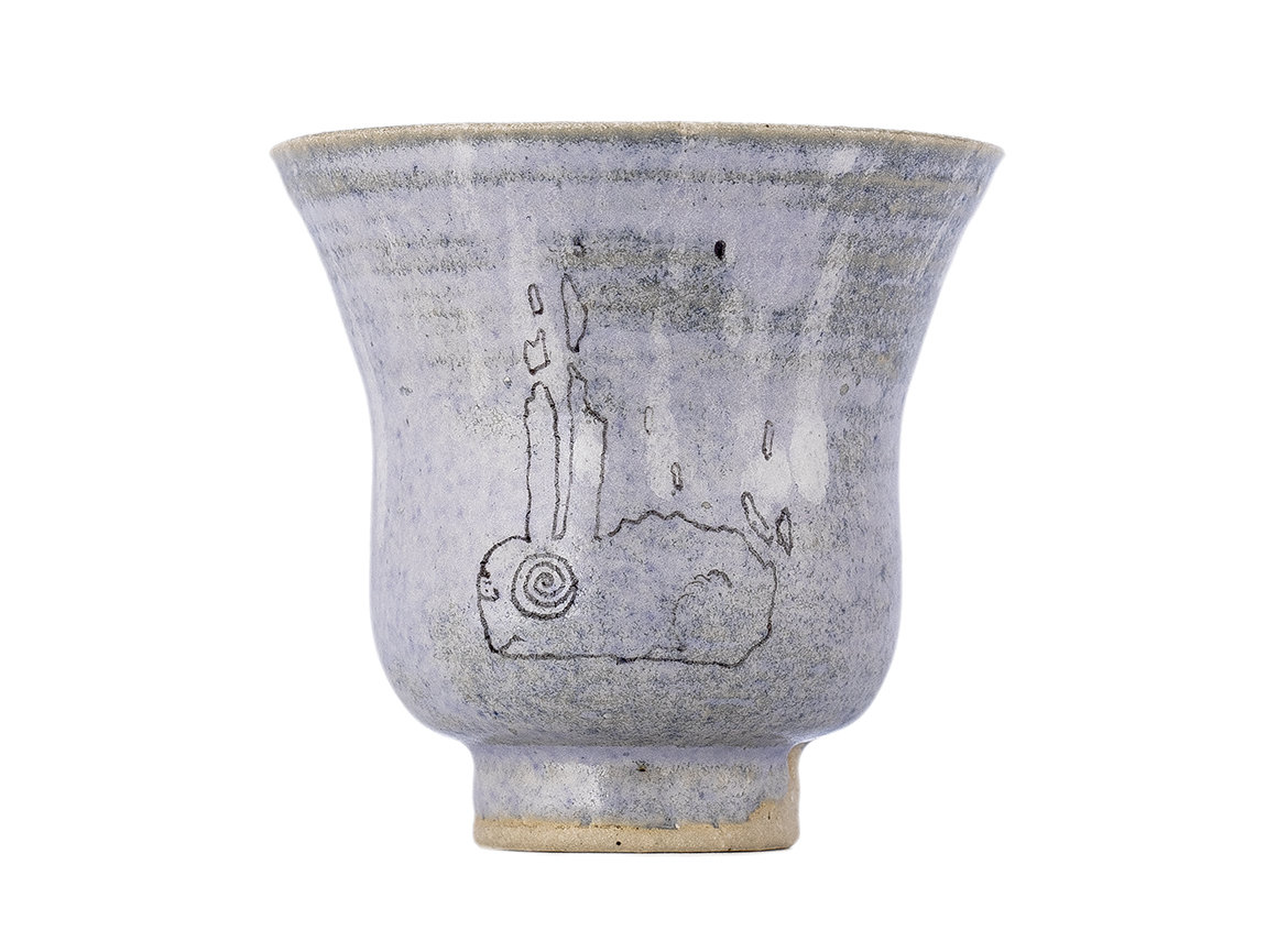 Cup handmade Moychay # 41617, ceramic/hand painting, 'rabbit in the fog" 56 ml.