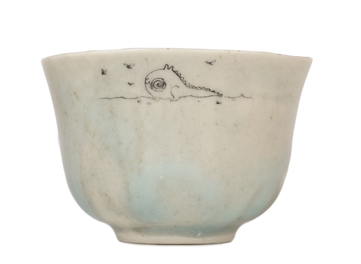 Cup handmade Moychay # 41619, ceramic/hand painting, 204 ml.