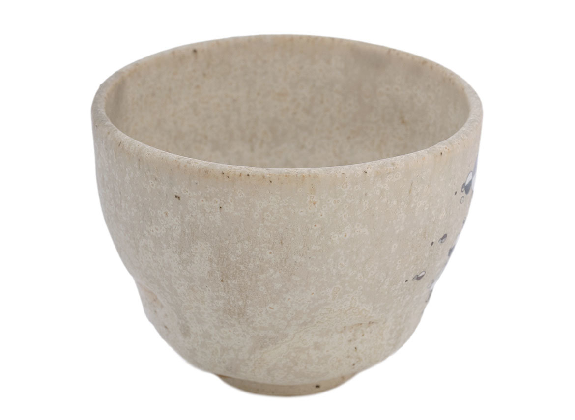 Cup handmade Moychay # 41711, ceramic/hand painting, 'Circle sunrise', 170 ml.