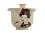 Gaiwan handmade Moychay # 41729, ceramic/hand painting, 'lady', 170 ml.