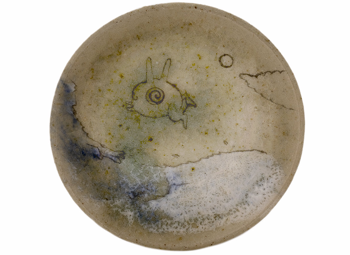 Подставка для крышки чайника ручная работа Мойчай # 41786, керамика/ручная роспись